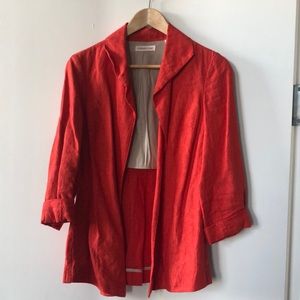 Coldwater Creek Linen Slouchy Blazer